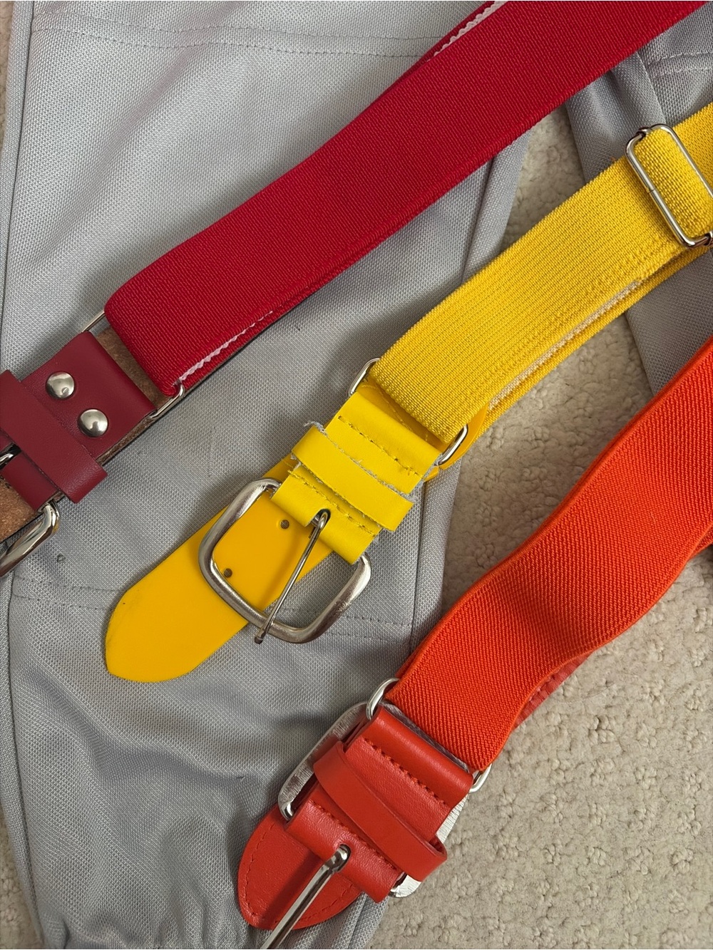 Kids baseball belts 3 for 1
